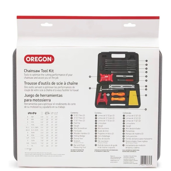 OREGÓN Chain Sharpening Kit - Includes Files, Handles, Depth Gauge & More. NEW - Picture 2 of 5